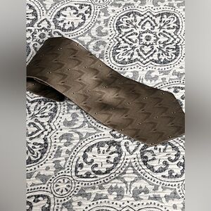 Farentino Ferre Pure Silk Italian Luxury Brown Vintage Tie